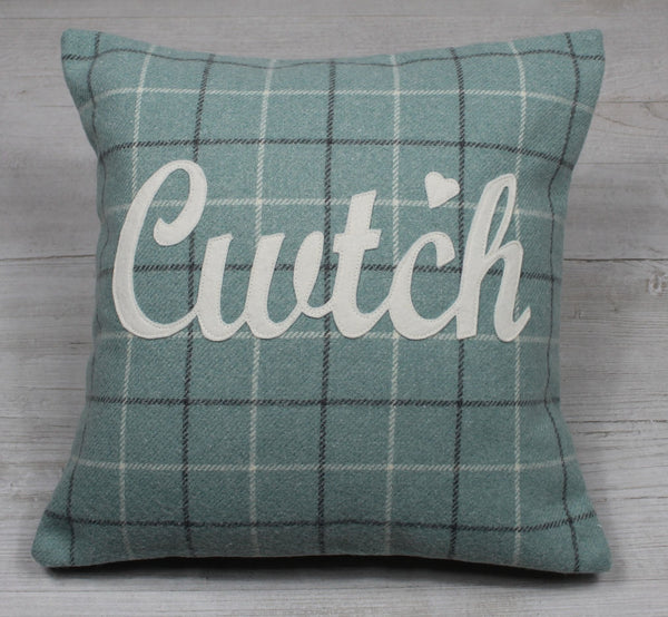 Blue Cwtch Cushion