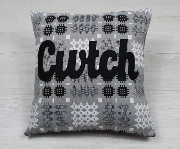 Cwtch Cushion in Silver