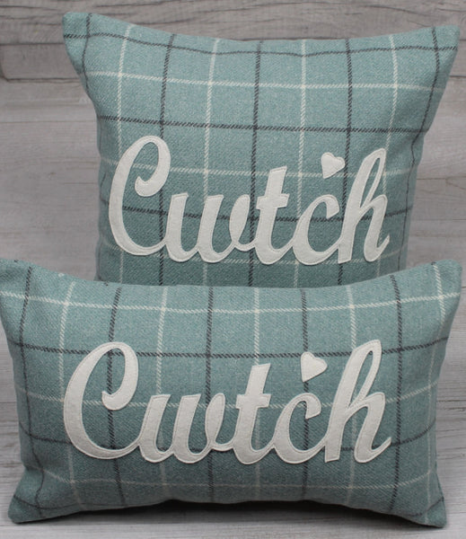 Blue Cwtsh Cushion
