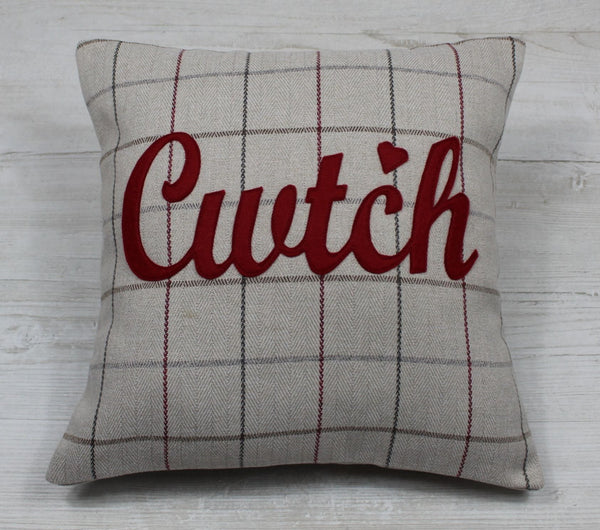 Tartan Cwtch Cushion / Cwtsh Cushion