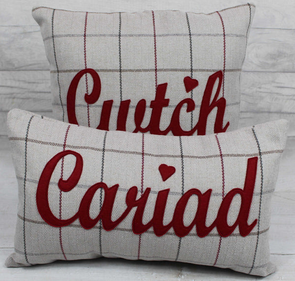 Tartan Cwtch Cushion / Cwtsh Cushion