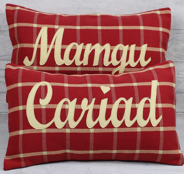 Tartan Mamgu Cushion / Grandmother Cushion