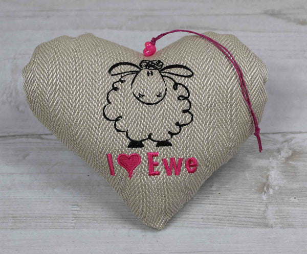 Sheep 'I Love Ewe' Heart