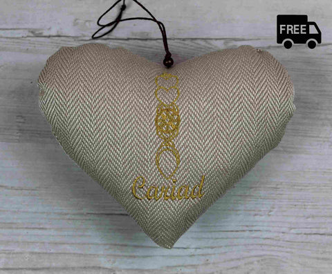 Welsh Love Spoon Heart (Gold)
